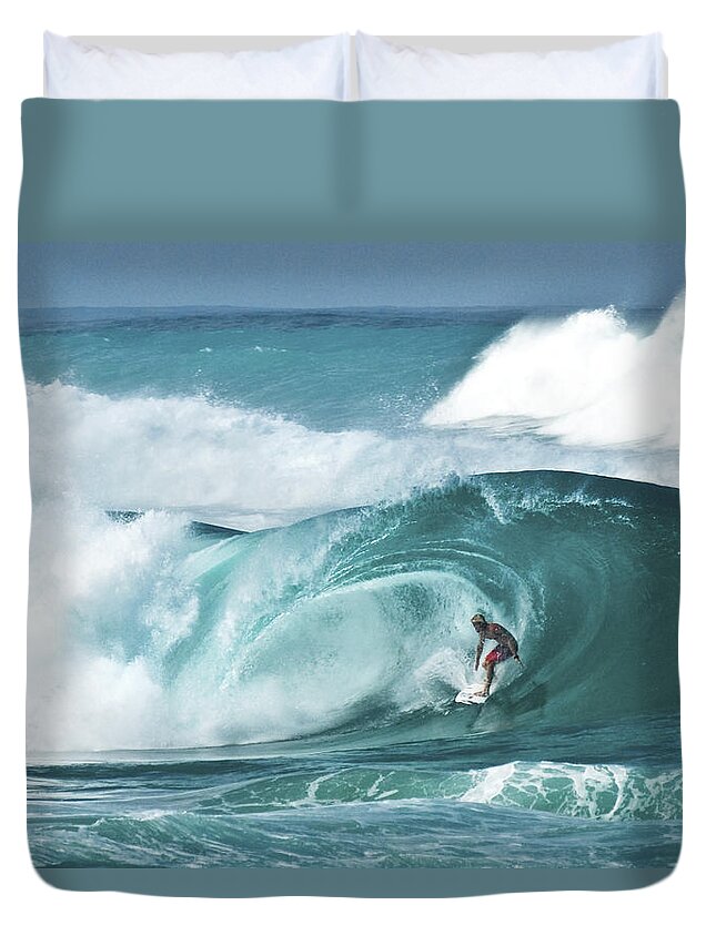 Surfer Duvet Cover featuring the photograph Dream Surf by Steven Sparks