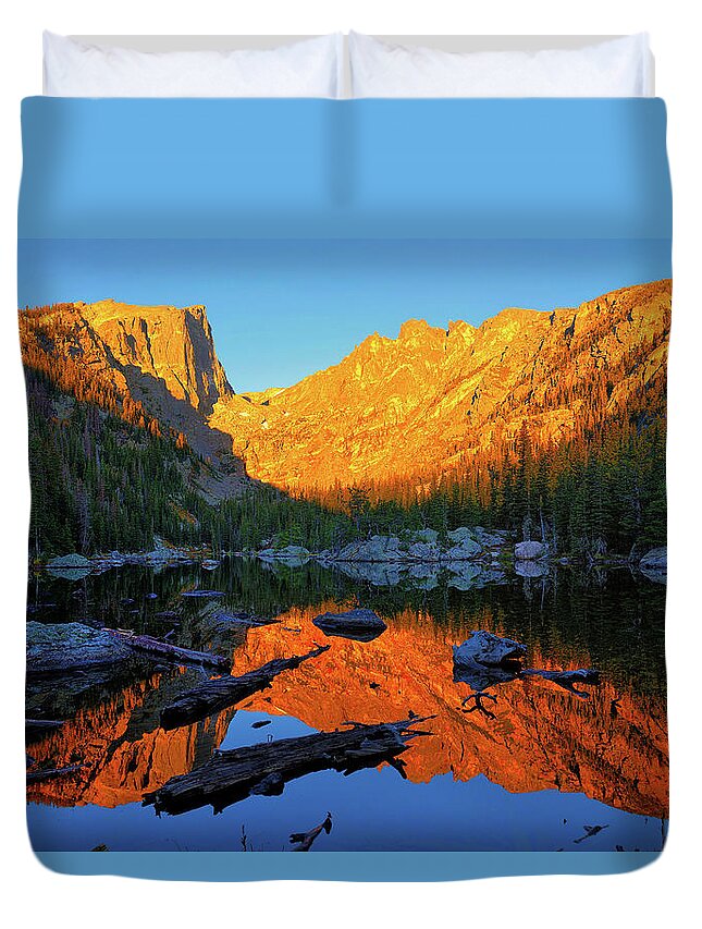 Dream Lake Duvet Cover featuring the photograph Dream Within A Dream by Greg Norrell