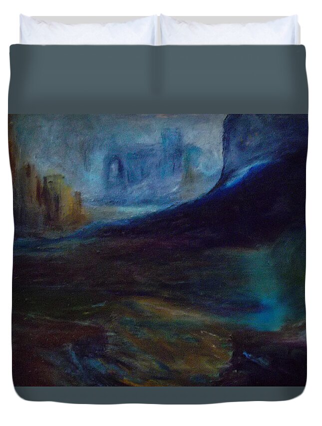 Dream Duvet Cover featuring the painting Dreaming of Things by Susan Esbensen