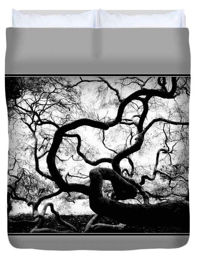 Black & White Duvet Cover featuring the photograph Dreamscape by Jen Whalen