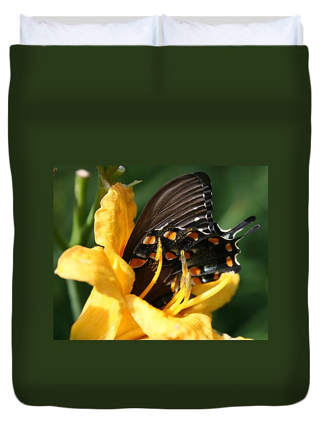 Nature Duvet Cover featuring the photograph Drink It In by Marla Gilbertson