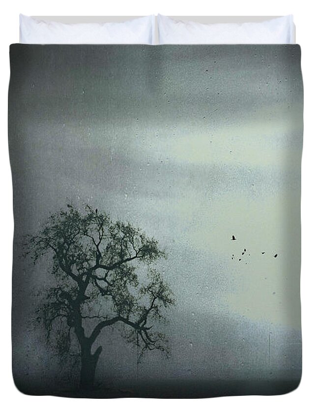 Animal Duvet Cover featuring the photograph Drizzle by Susan Eileen Evans
