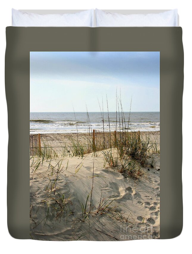 Beach Duvet Cover featuring the photograph Dune by Angela Rath