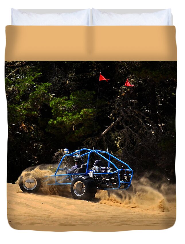 Dune Buggy Duvet Cover featuring the photograph Dune Buggy 002 by George Bostian