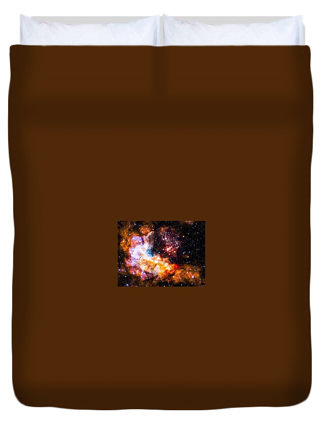 Space Duvet Cover featuring the photograph Dust Clouds In Motion. by Britten Adams