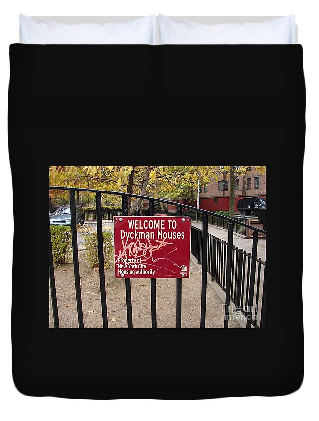 2008 Duvet Cover featuring the photograph Dyckman Houses by Cole Thompson