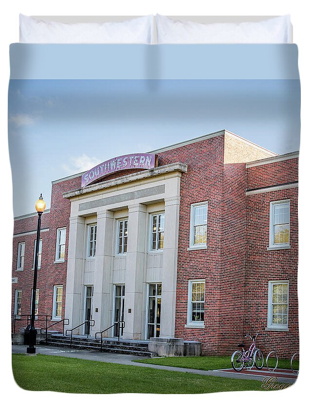 Ul Duvet Cover featuring the photograph E K Long Building by Gregory Daley MPSA