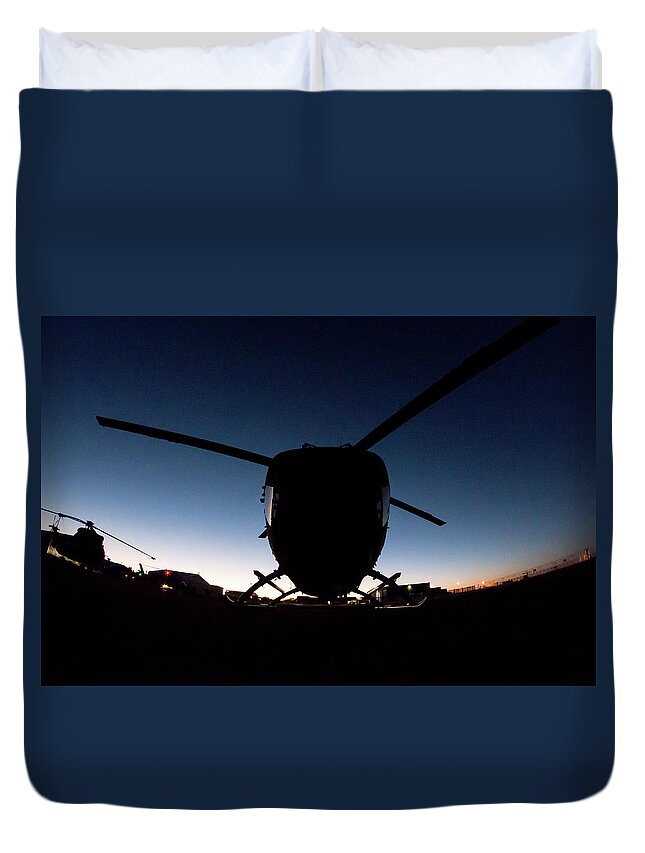 Bk-117 Duvet Cover featuring the photograph Early Bird by Paul Job