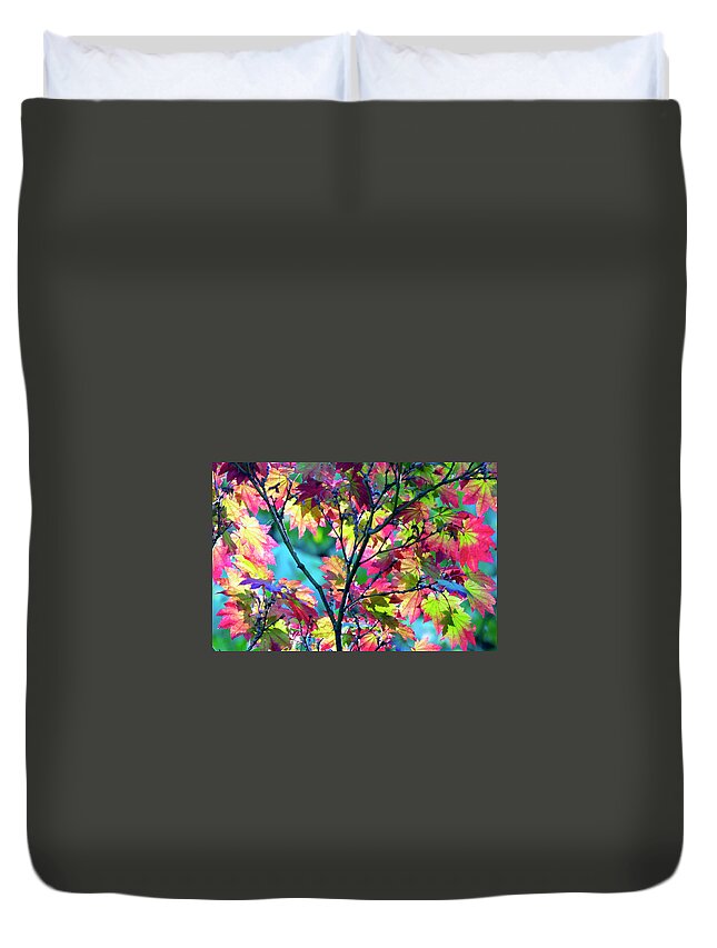 Fall Duvet Cover featuring the photograph Early Fall Foliage by Emerita Wheeling