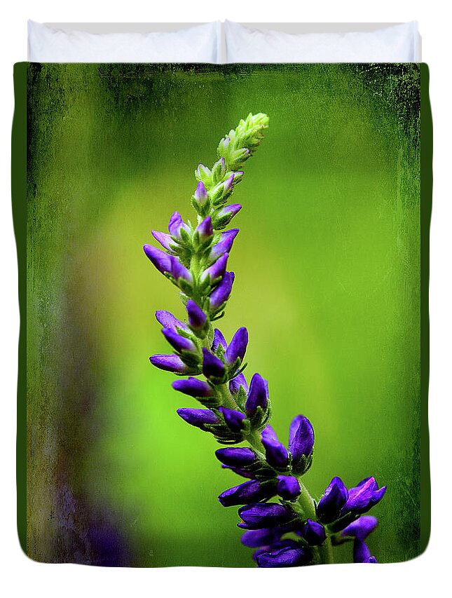 Wildflower Duvet Cover featuring the photograph Early Spring Vision by Mike Eingle