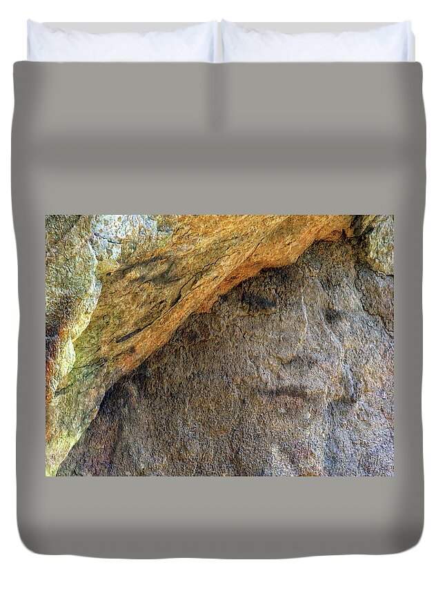 Rock. Mountains Duvet Cover featuring the photograph Earth Memories-Stone # 4 by Ed Hall