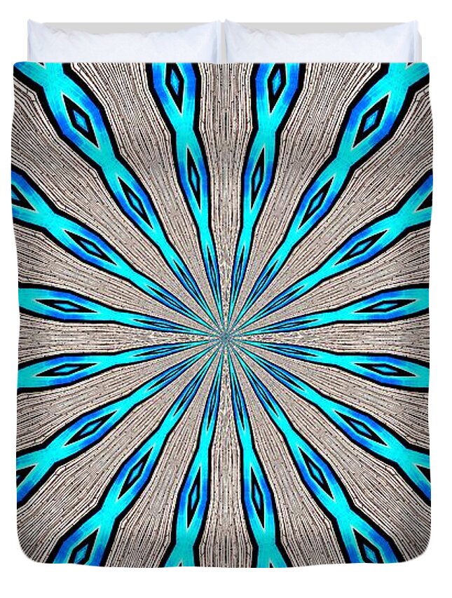 Abstract Duvet Cover featuring the photograph Earth Tones Version 2 by Kristalin Davis #1 by Kristalin Davis