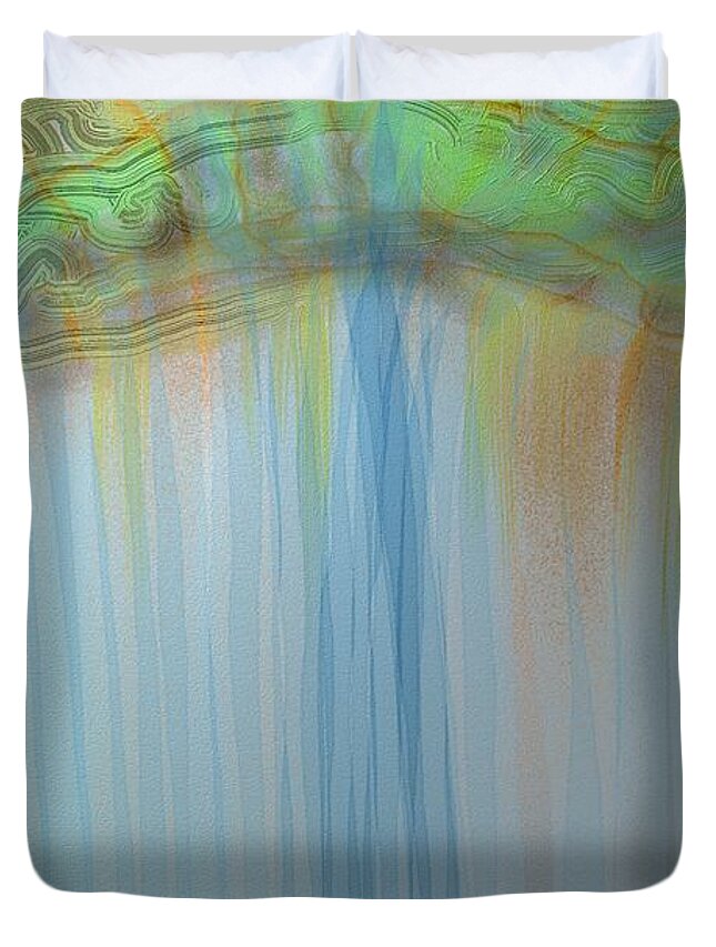 Victor Shelley Duvet Cover featuring the digital art Edge by Victor Shelley