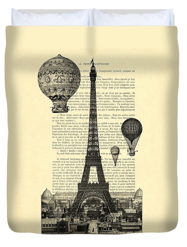 Eiffel Digital Art Duvet Covers