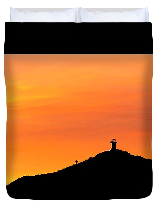 El Faro Duvet Cover featuring the photograph El Faro by Mark Harrington