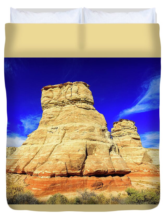 Arizona Duvet Cover featuring the photograph Elephat Feet Sandstone by Raul Rodriguez