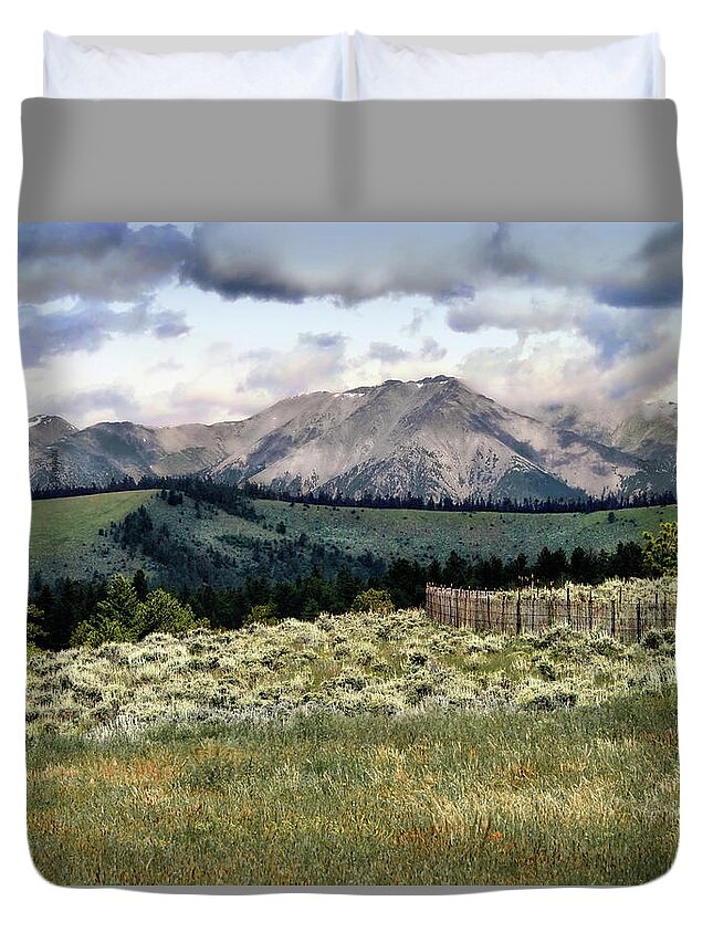 Mountains Duvet Cover featuring the photograph Embrace Possibility by Jim Hill