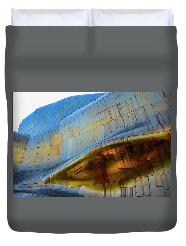 Museum Duvet Cover featuring the photograph MoPOP 3 by Pelo Blanco Photo