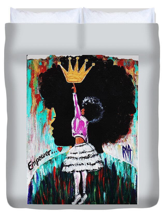 Artbyria Duvet Cover featuring the photograph Empower by Artist RiA