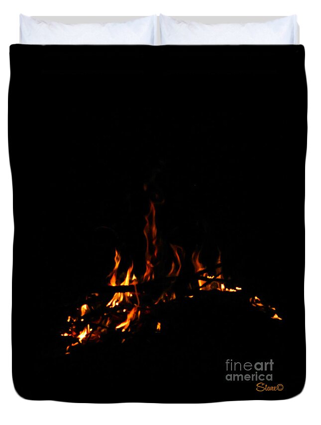 Fire Duvet Cover featuring the photograph Ena by September Stone