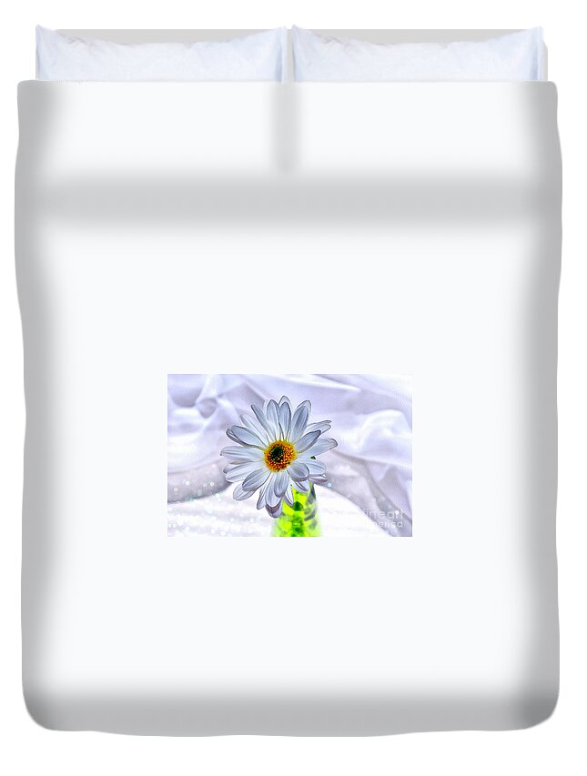 Daisy Duvet Cover featuring the photograph Enchanted Gift by Krissy Katsimbras