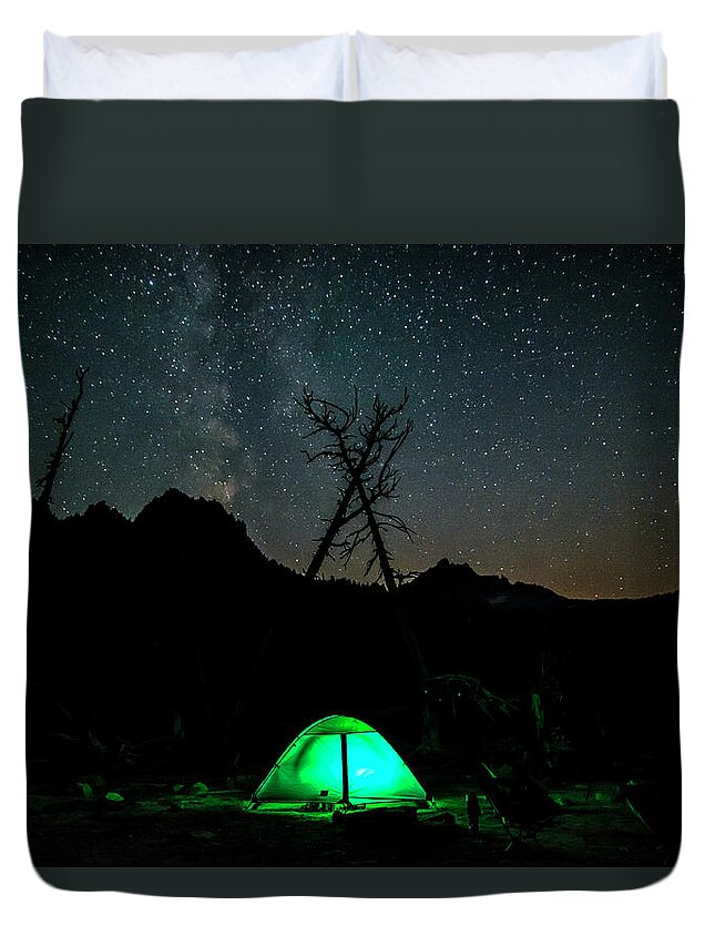 Milky Way Duvet Cover featuring the photograph Enchantments Nightlight by Pelo Blanco Photo