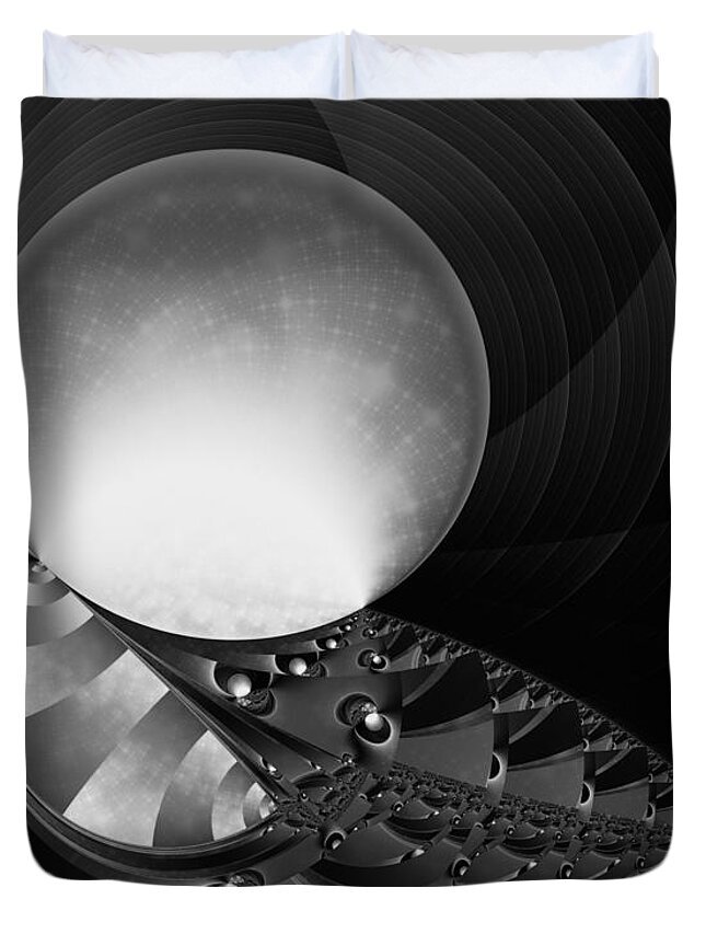 Vic Eberly Duvet Cover featuring the digital art Enigma Variation 14 by Vic Eberly
