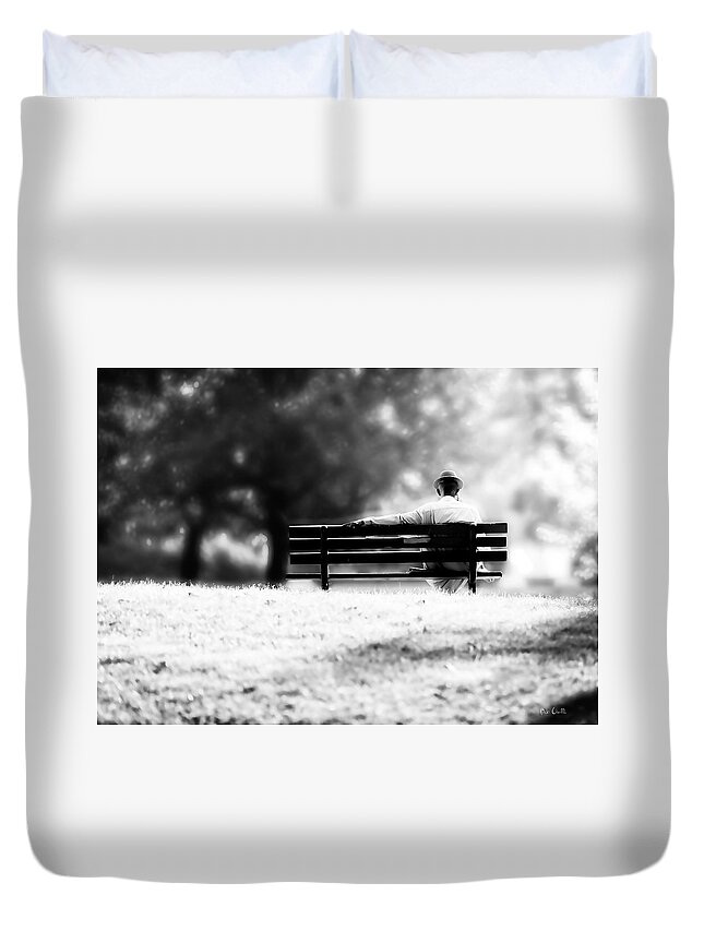 Landscape Duvet Cover featuring the photograph Enjoying The Day by Bob Orsillo