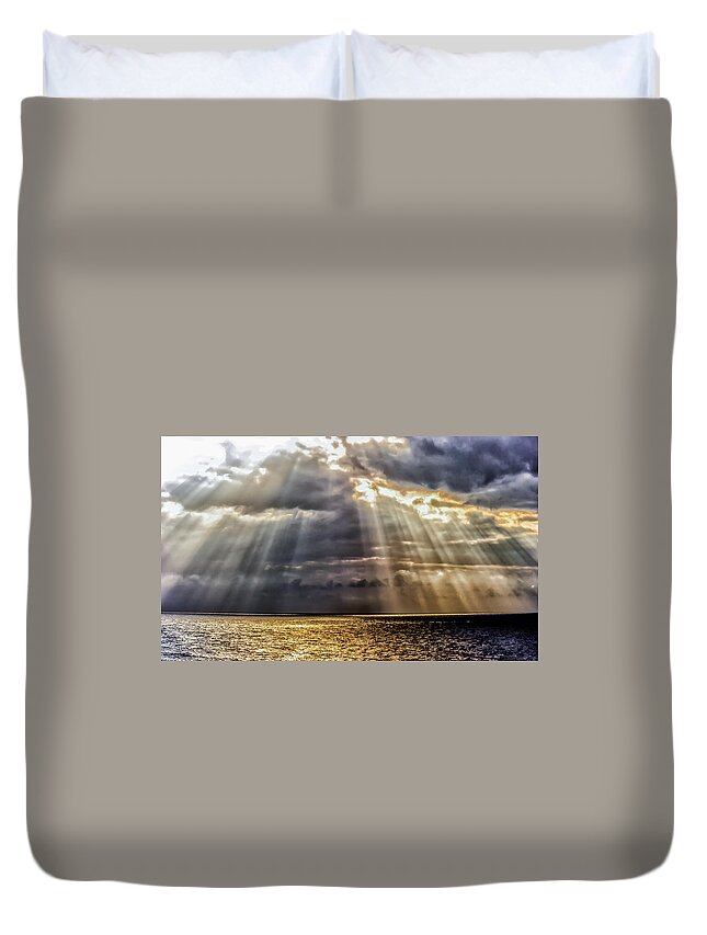 Landscape Duvet Cover featuring the photograph The Great Hall by Charles McCleanon