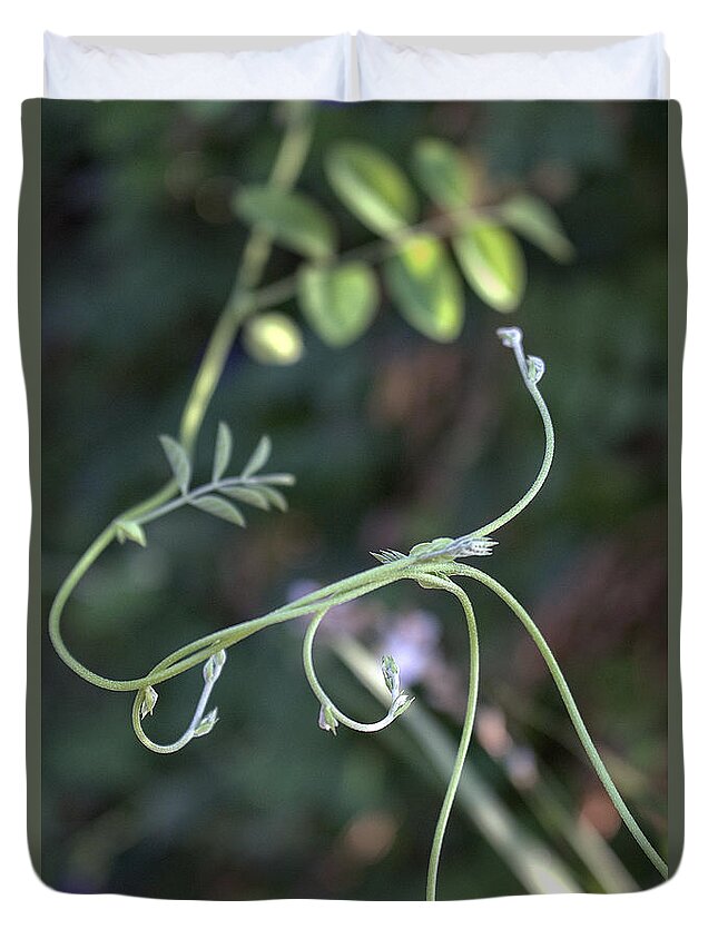 Floral Duvet Cover featuring the photograph Entwined by Ella Kaye Dickey