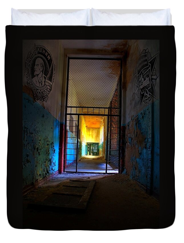 Abandoned Duvet Cover featuring the photograph Escaped by Nathan Wright