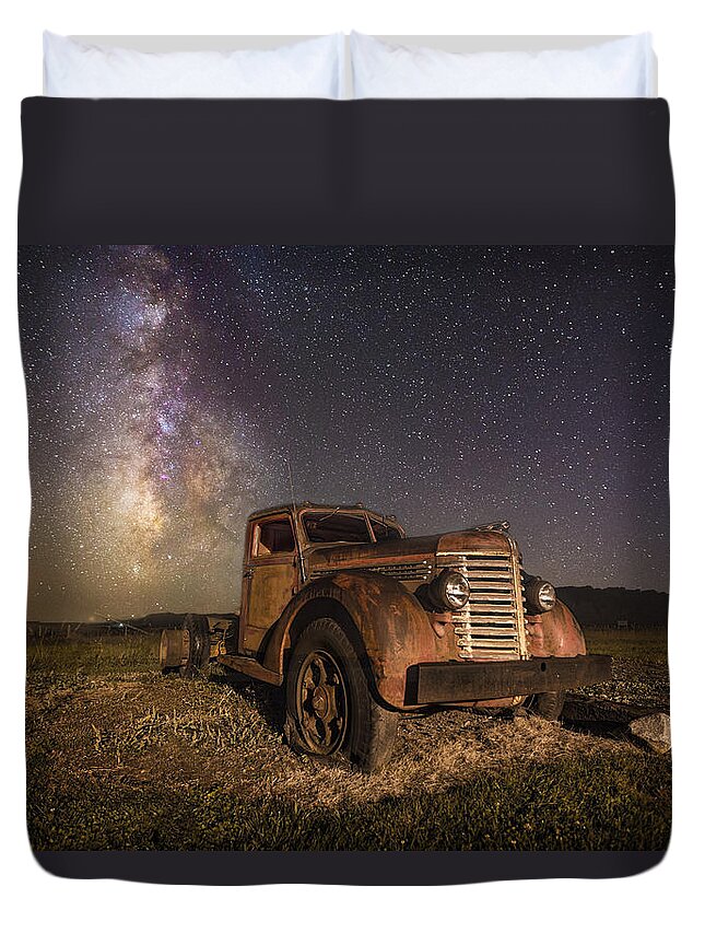  Duvet Cover featuring the photograph Eternal Rust by Aaron J Groen
