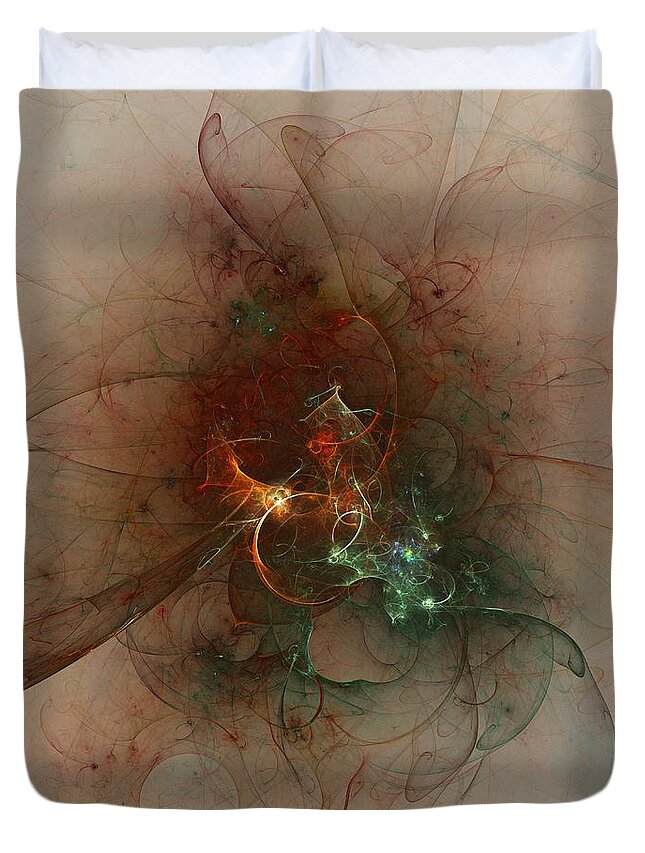 Art Duvet Cover featuring the digital art Ethos Effect by Jeff Iverson