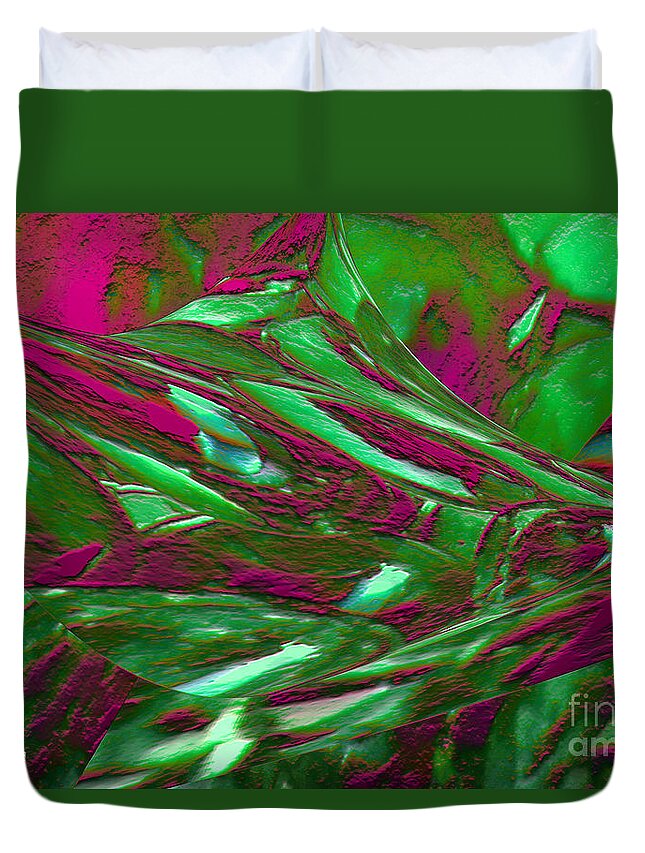 Abstract Duvet Cover featuring the painting Euphoria by Gerlinde Keating - Galleria GK Keating Associates Inc
