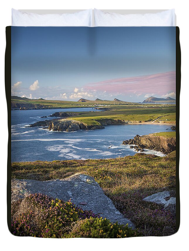 Ireland Duvet Cover featuring the photograph Evening over Dingle Peninsula II by Brian Jannsen