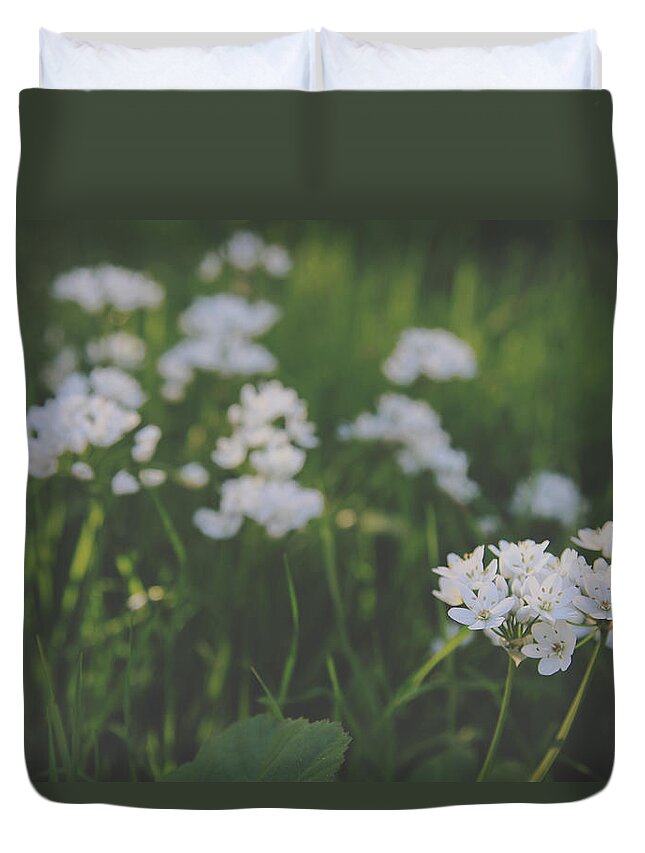 Flowers Duvet Cover featuring the photograph Everything is New Again by Laurie Search