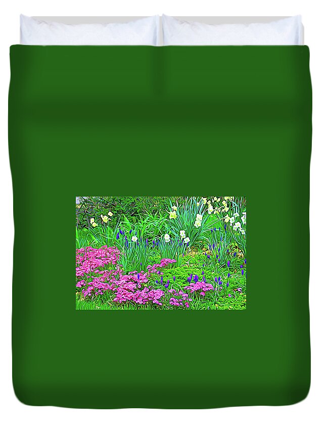 Flower Duvet Cover featuring the photograph Expressionalism Garden Escape by Aimee L Maher ALM GALLERY