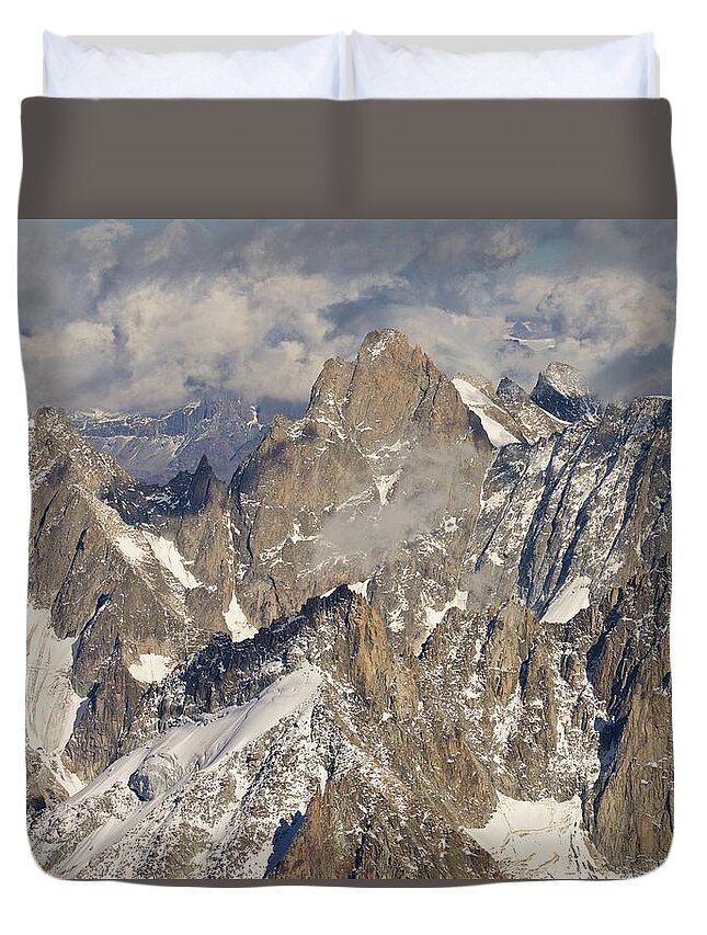 Aiguille Du Midi Duvet Cover featuring the photograph Eye of the Needle by Stephen Taylor