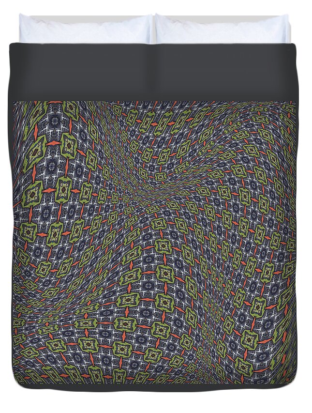  Duvet Cover featuring the digital art Fabric Design 20 by Karen Musick