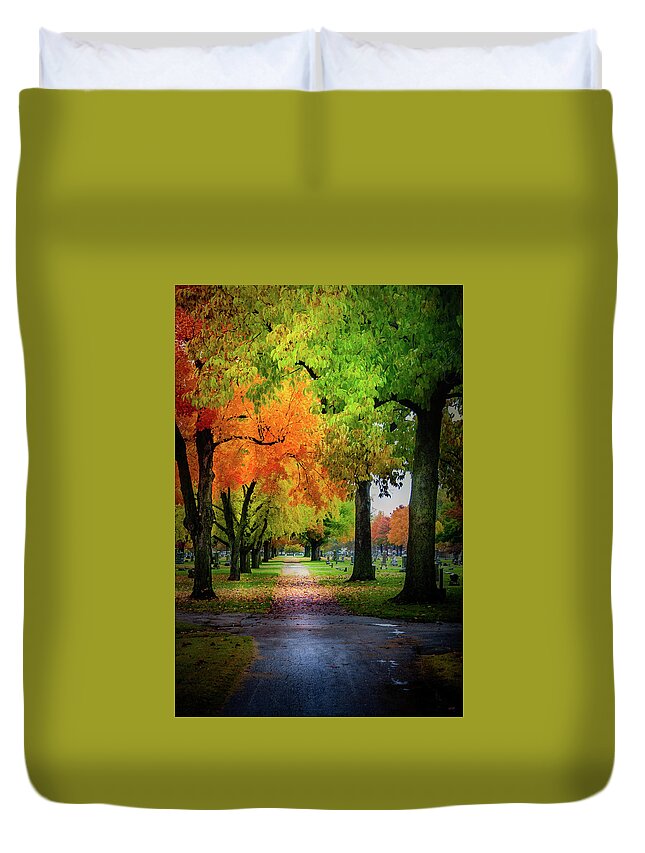 Fall Duvet Cover featuring the photograph Fall Color by Allin Sorenson
