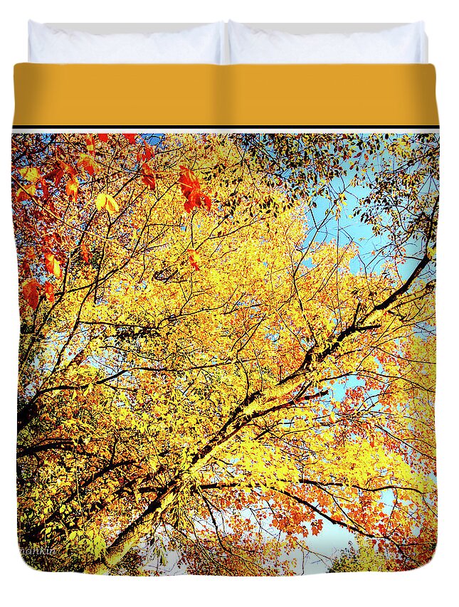 Autumn Duvet Cover featuring the photograph Fall Foliage, Pennsylvania by A Macarthur Gurmankin
