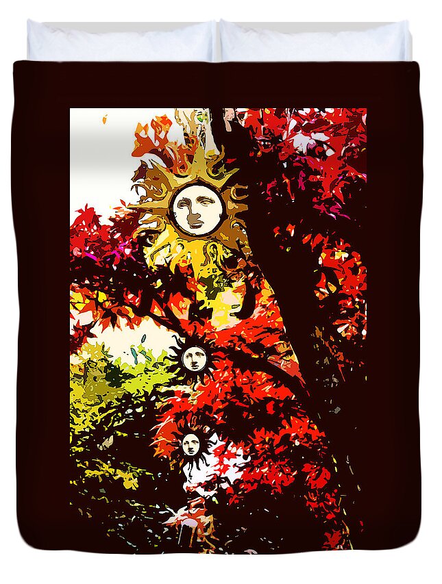 Fall Goddess Duvet Cover featuring the photograph Fall Goddess by Susan Vineyard
