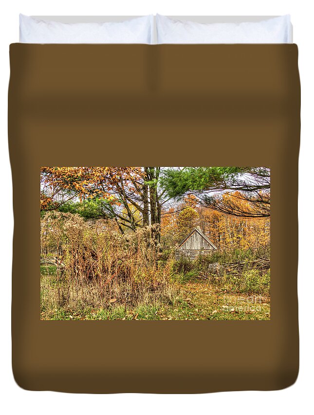 Fall Duvet Cover featuring the photograph Fall in The Woods by Rod Best