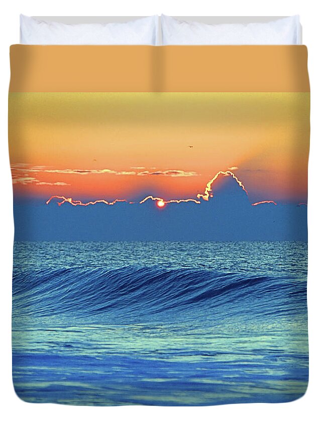 Seas Duvet Cover featuring the photograph Fall Sunrise I V by Newwwman