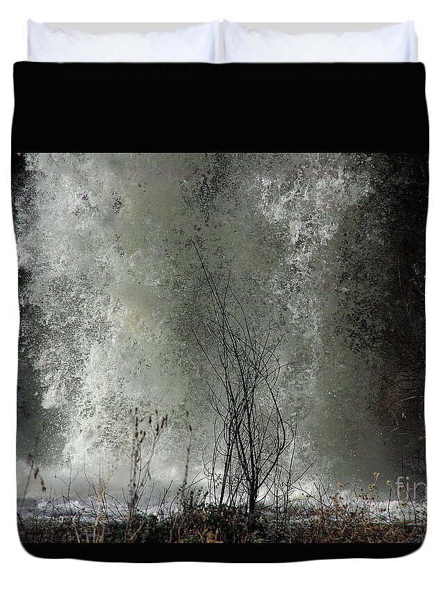Photograph Duvet Cover featuring the photograph Falling Waters by Vicki Pelham