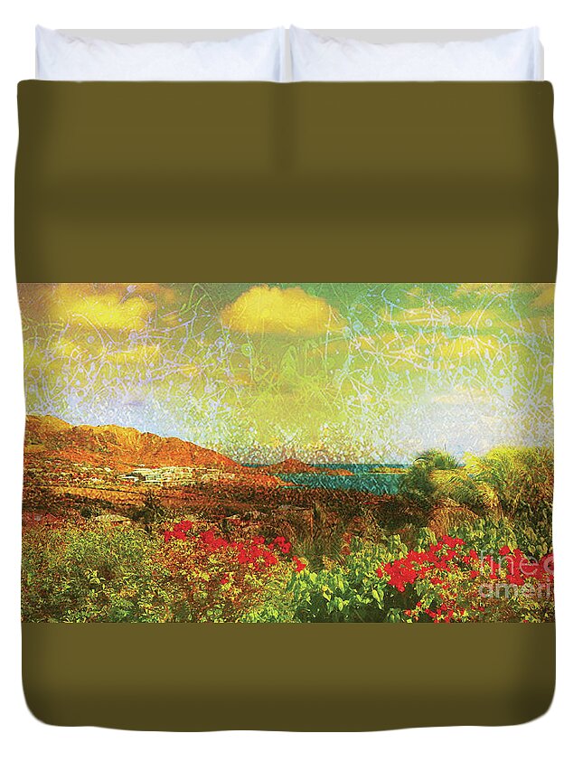 #creativemother Duvet Cover featuring the digital art Fantastico by Francelle Theriot