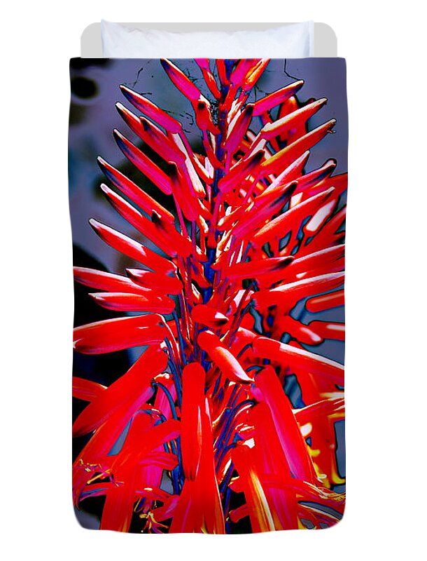 Garden Duvet Cover featuring the photograph Fantasy Aloe by M Diane Bonaparte