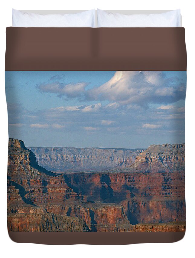  Duvet Cover featuring the photograph Far Off Canyon by Pat Turner