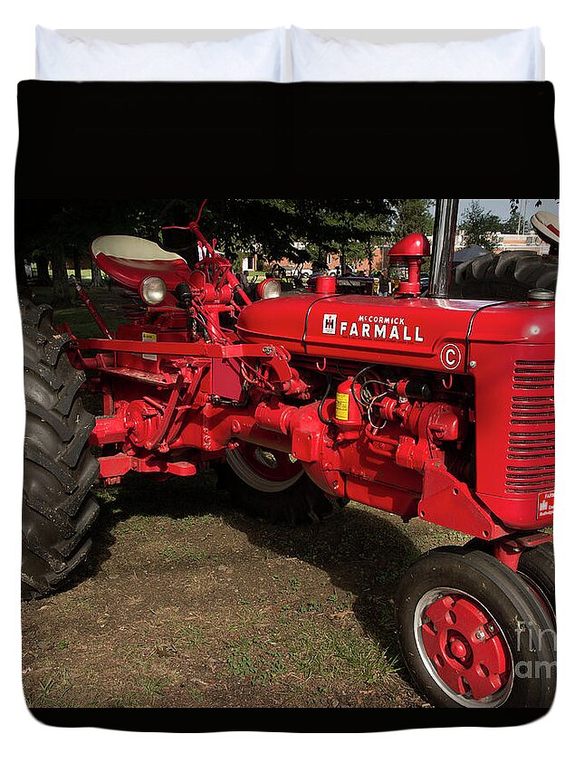 Tractor Duvet Cover featuring the photograph Farmall C by Mike Eingle
