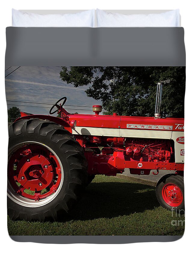 Tractor Duvet Cover featuring the photograph Farmall Turbo 560 by Mike Eingle